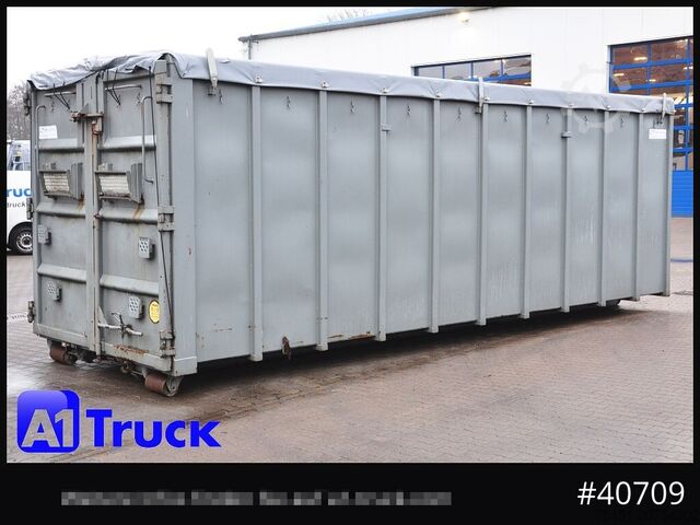 Abrollcontainer POL OSTEG Abrollcontainer 47,5m³,  Mulde, Dachplane, Portaltür
