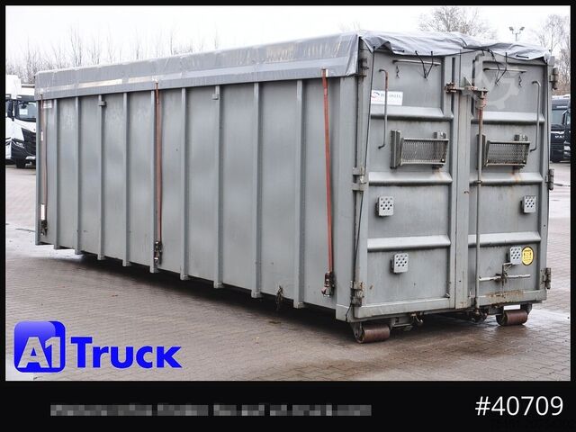 Abrollcontainer POL OSTEG Abrollcontainer 47,5m³,  Mulde, Dachplane, Portaltür