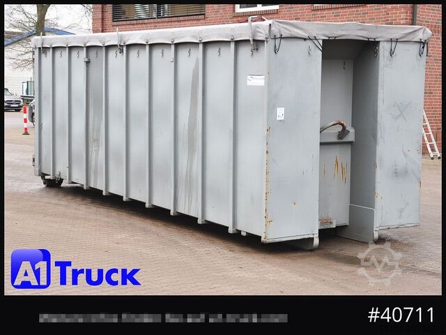 Abrollcontainer POL OSTEG Abrollcontainer 47,5m³,  Mulde, Dachplane, Portaltür