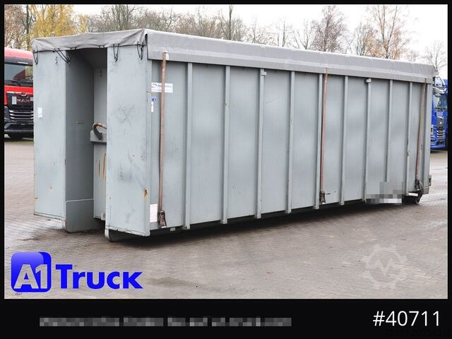 Abrollcontainer POL OSTEG Abrollcontainer 47,5m³,  Mulde, Dachplane, Portaltür