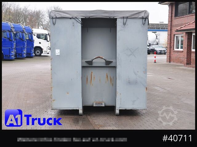 Abrollcontainer POL OSTEG Abrollcontainer 47,5m³,  Mulde, Dachplane, Portaltür