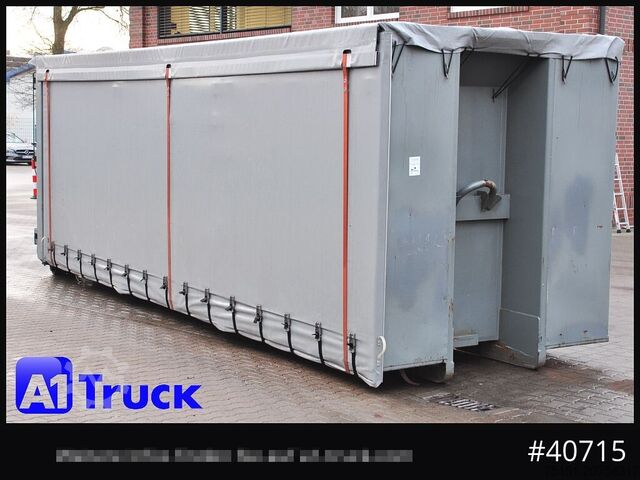 Abrollcontainer POL OSTEG Abrollcontainer 47,m³, Mulde, 1 seitig Schiebeplane, Plane