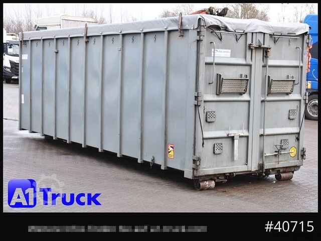 Abrollcontainer POL OSTEG Abrollcontainer 47,m³, Mulde, 1 seitig Schiebeplane, Plane