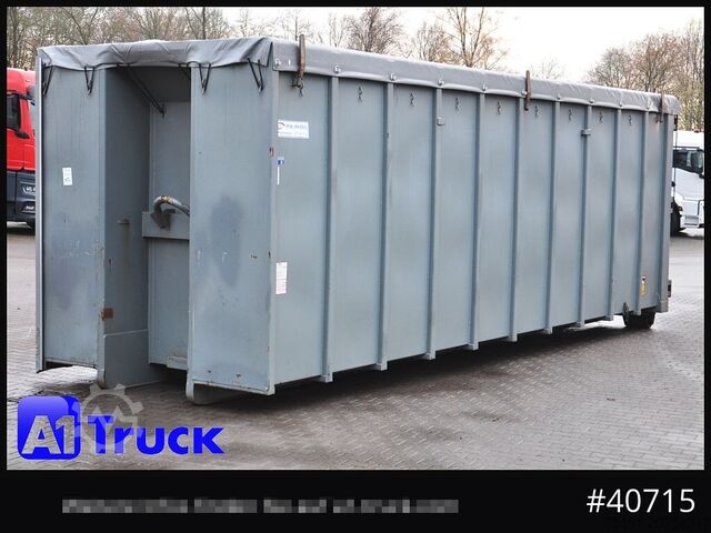 Abrollcontainer POL OSTEG Abrollcontainer 47,m³, Mulde, 1 seitig Schiebeplane, Plane
