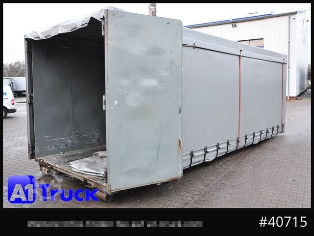 Abrollcontainer POL OSTEG Abrollcontainer 47,m³, Mulde, 1 seitig Schiebeplane, Plane