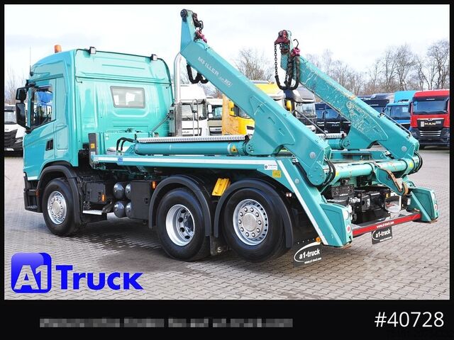 Skip truck SCANIA G410 Meiller AK 16 Funk Lenkachse, TÜV 11-2026