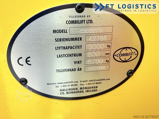 Vierwegestapler Combilift C3000STE TRIPLEX WIDE POSITIONER CABIN