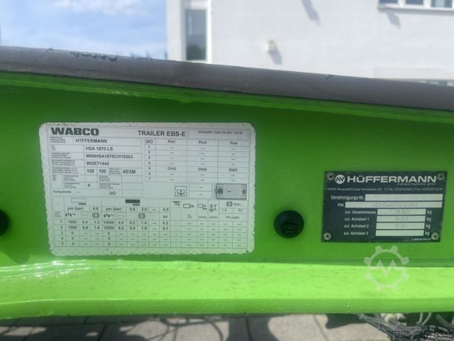 Roll off trailer HÜFFERMANN 2-achs Abrollanhänger HSA 18.70 Containeranhänge