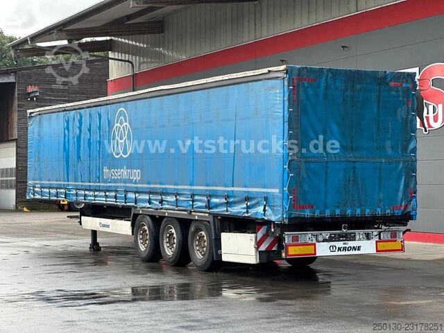 Auflieger mit Pritsche & Plane KRONE SD Curtainsider/Rungen/Hubdach/Box/Liftachse