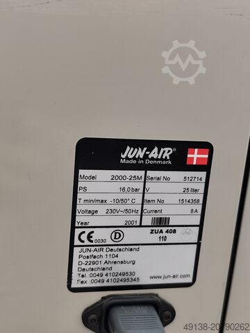 Kolbenkompressor, Ölfrei in Schallschutzgehäuse JUN-AIR 2000-25M