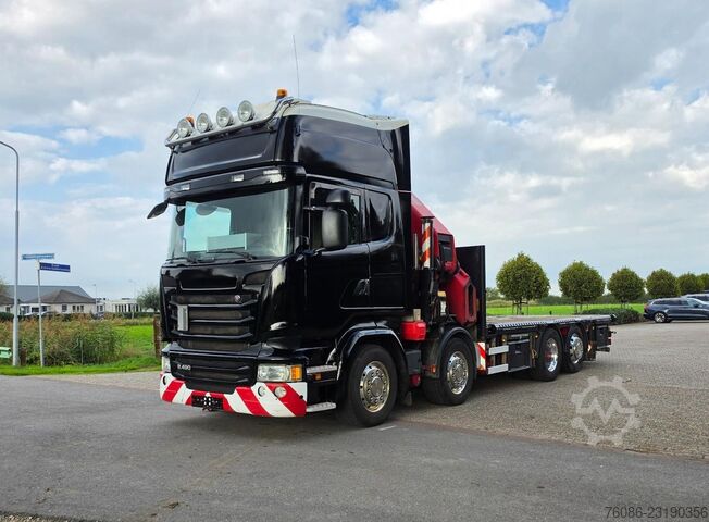 Scania R490 8x2 EURO6!! HIAB 85TM! REMOTE CONTROL!! TOP!! DK1331 Scania R490 8x2 EURO6!! HIAB 85TM! AFSTANDSBEDIENING!!...