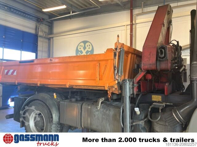 Kipper LKW Mercedes-Benz Actros 1832 LAK 4x4, Winterdienstaustattung, Kran