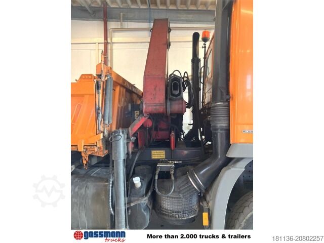 Kipper LKW Mercedes-Benz Actros 1832 LAK 4x4, Winterdienstaustattung, Kran