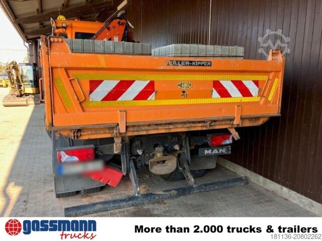 Kipper LKW MAN TGS 18.320 4x4 BL, Winterdienstausstattung, Kran