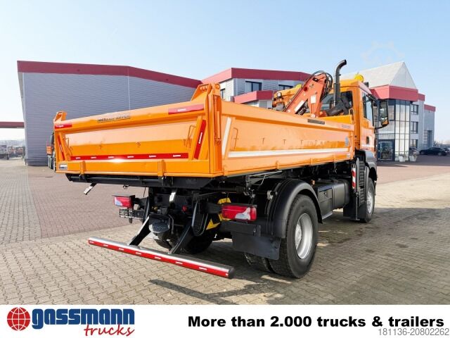 Kipper LKW MAN TGS 18.320 4x4 BL, Winterdienstausstattung, Kran