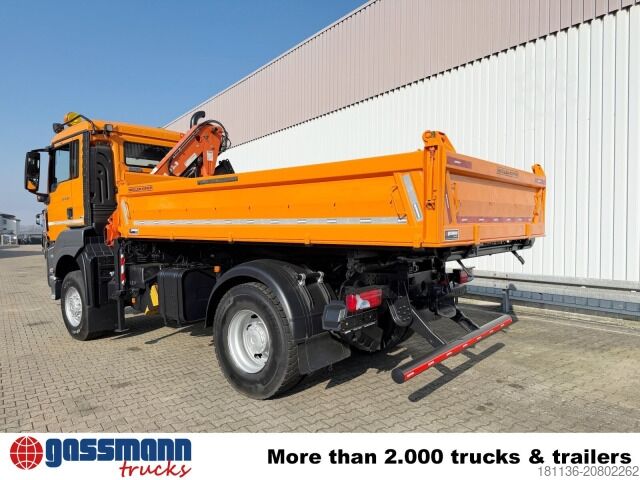 Kipper LKW MAN TGS 18.320 4x4 BL, Winterdienstausstattung, Kran