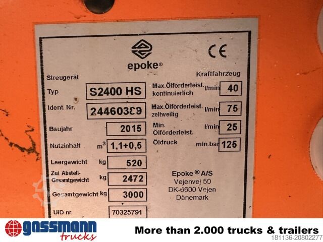 Agricultural machine Sirius SH 2400 HS Salzstreuer, City, abrollbar,