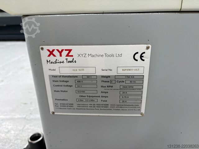CNC lathe XYZ Proturn SLX 1630 ProtoTRAK Lathe