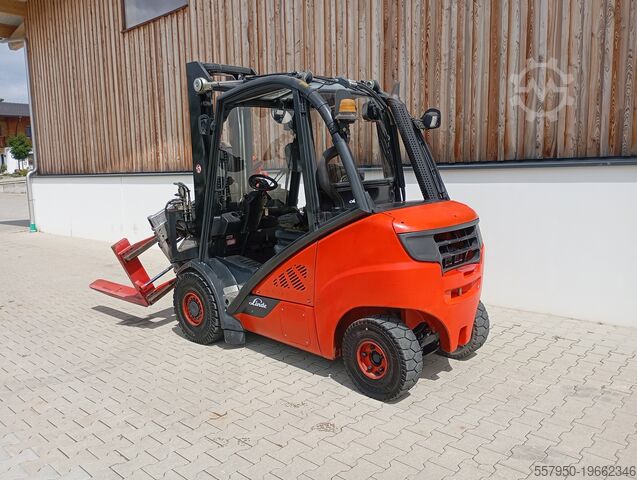 4-Rad-Gabelstapler Linde H 30 Diesel Triplex Zinkenverstellgerät