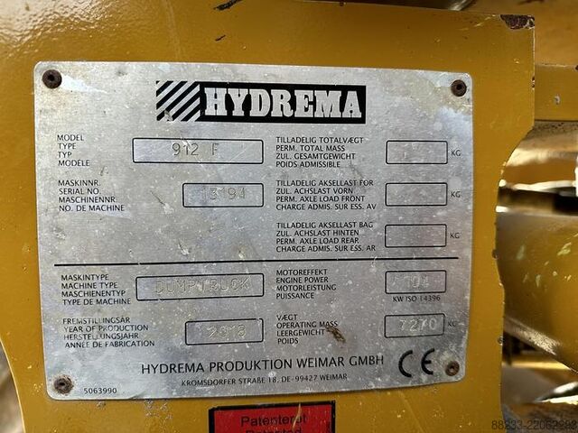 Dumper Hydrema 912F