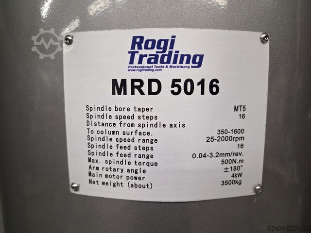 Radial drilling machine Rogi MRD5016
