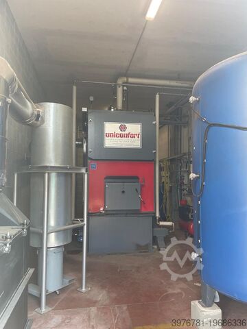 Solid fuel boiler with automatic loading UNICONFORT EOS 50