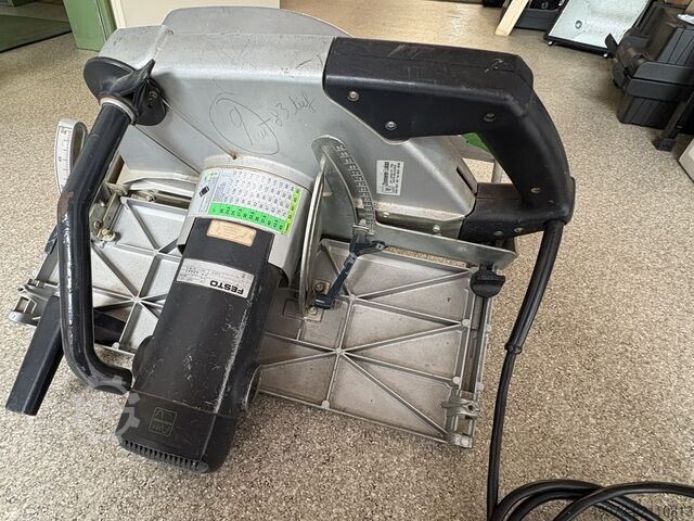 Carpentry circular hand saw with notching milling head FESTO AXP 132 E