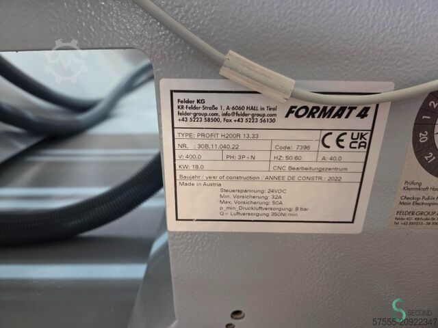 CNC Horizontal Bearbeitungszentren  Felder Profit H200 2022 Felder Profit H200