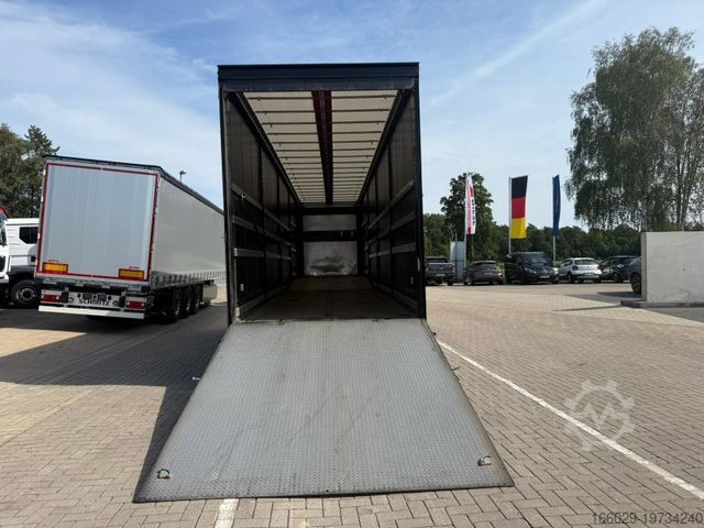 Low loader semitrailer  Wiese 3-Achs Gabestaplertransporter Mega LBW