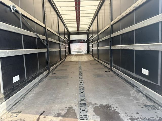 Low loader semitrailer  Wiese 3-Achs Gabestaplertransporter Mega LBW