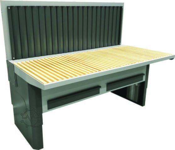 Absauganlage ISI-Flow Desk | Absaugtisch Ergonomie 2000E – 2880 m³/h – E-Höhenverstellung