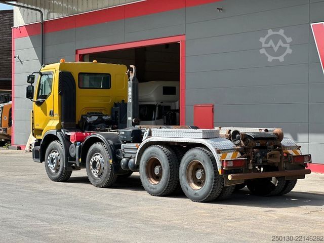 Abrollkipper RENAULT Premium Lander 460.32 8x4 BB HIAB XR26S Hooklift