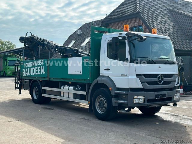 Flatbed truck MERCEDES-BENZ Axor 1929 4x2 Pritsche + HIAB Ladekran