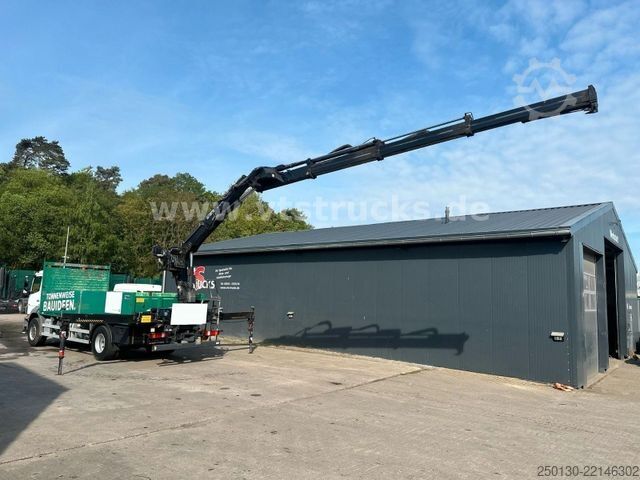 Flatbed truck MERCEDES-BENZ Axor 1929 4x2 Pritsche + HIAB Ladekran