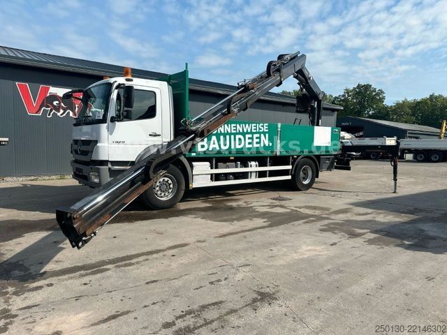 Flatbed truck MERCEDES-BENZ Axor 1929 4x2 Pritsche + HIAB Ladekran