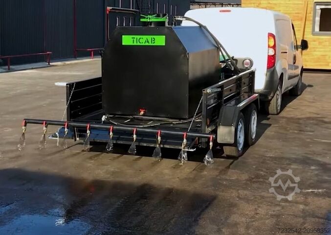 Mastic asphalt mixer TICAB Bitumen Emulsion Sprayer 200 L,500L