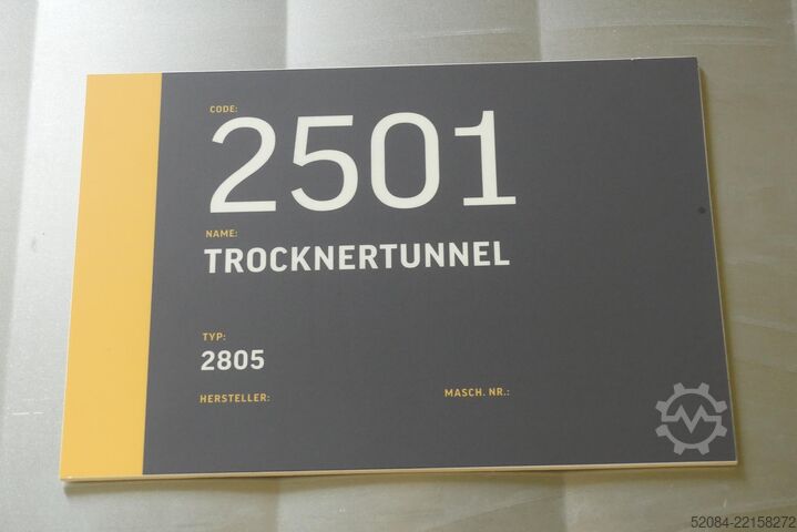 Drying tunnel Trocknertunnel 2805