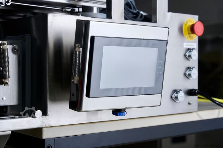 Weighing & filling machine Impuls Packaging Linear Vibrations-Waage Vierkopf