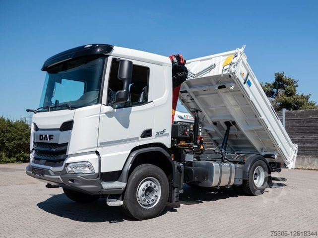 Kipper LKW DAF XDC 370 FA Meiller Krankipper HMF