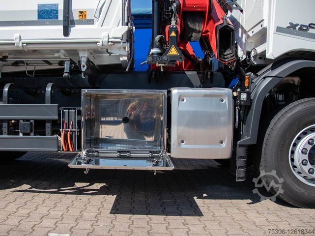 Kipper LKW DAF XDC 370 FA Meiller Krankipper HMF