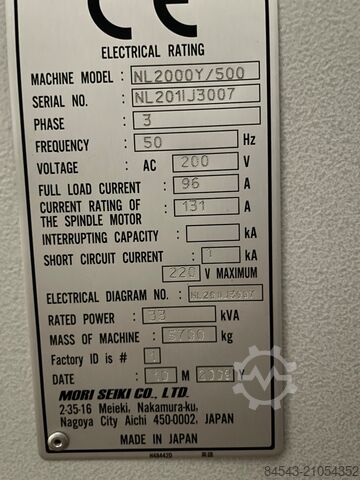 CNC-Dreh- und Fräszentrum Mori seiki NL2000Y 