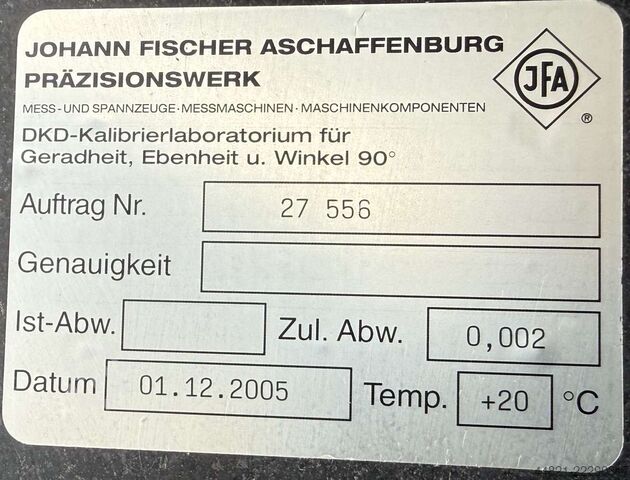 Angle gauge 90°, triangular shape Johann Fischer Aschaffenburg 