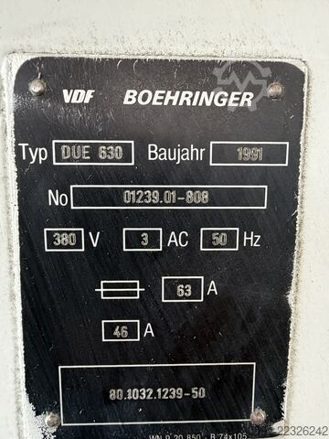 Center lathe VDF Boehringer DUE 630