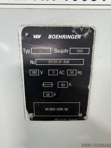 Center lathe VDF Boehringer DUE 630
