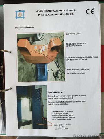 Hydraulic press Hidroliksan H1000