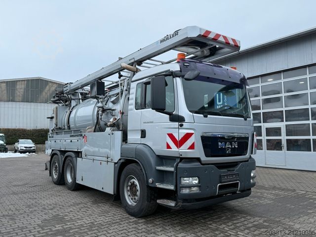 Saugwagen MAN 28.400 6x2 Kanalreiniger Kombi MÜLLER 10.500 L