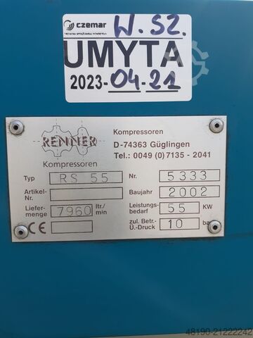 Schraubenkompressor Renner RS55