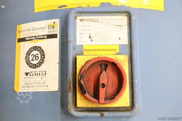 Säulenschwenkkran Ausleger 6 m /3000 kg VETTER TS30-6,0