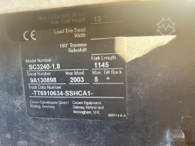 Electric - 3 wheels Crown SC3240-1.8 Triplex
