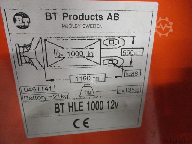 Hochhubwagen BT HLE1000A